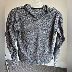 Athleta Girl Grey Soft Light Hoodie
